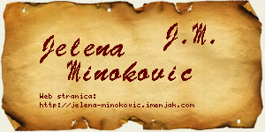 Jelena Minoković vizit kartica